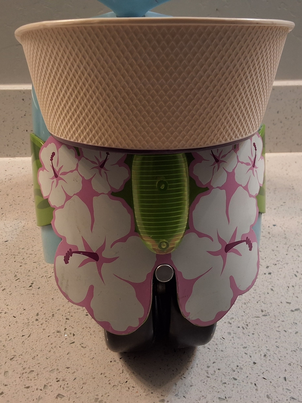 American Girl Light Blue Ride-On Scooter with Pink Floral Decal - Picture 10 of 11